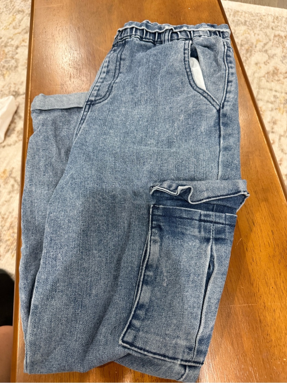 Epic Threads Men's Light Blue Relaxed Denim Joggers